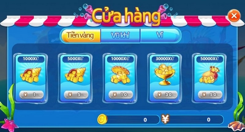 Game bắn cá đổi tiền Momo có tính năng nạp, đổi tiền thưởng rất linh hoạt